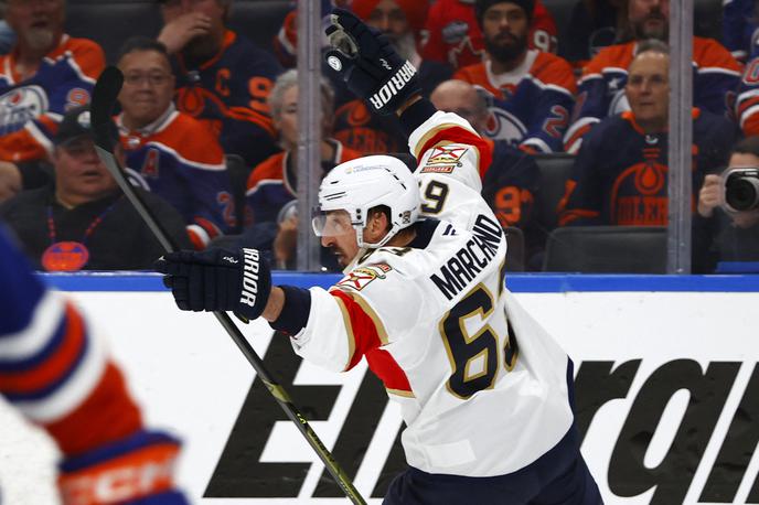 Florida Panthers : Edmonton Oilers | Brad Marchand je za zmago zadel v drugem podaljšku. | Foto Reuters