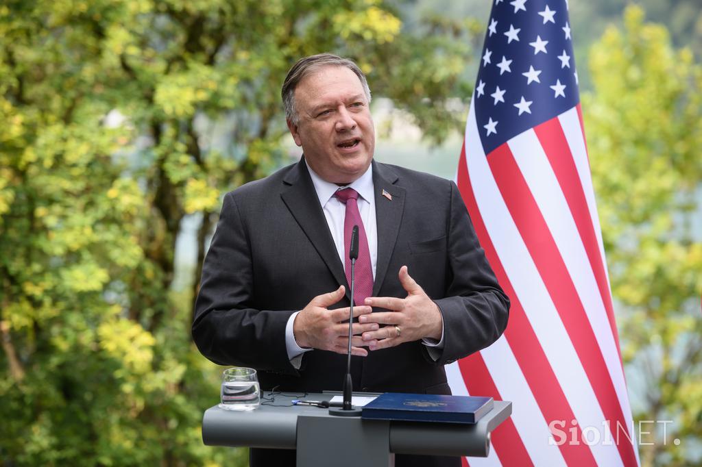 Janez Janša Mike Pompeo Bled