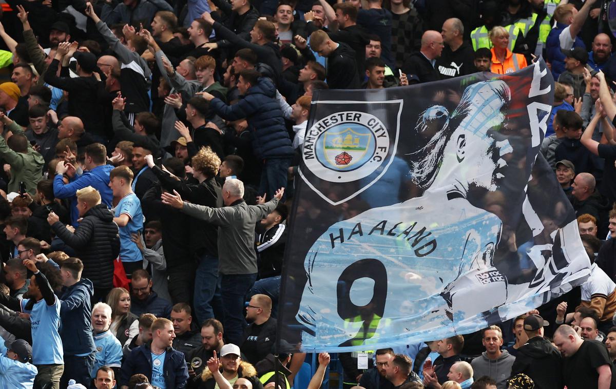 Erling Haaland Manchester City | Manchester City je na zadnji Uefini klubski lestvici leta 2022 na prvem mestu. | Foto Reuters