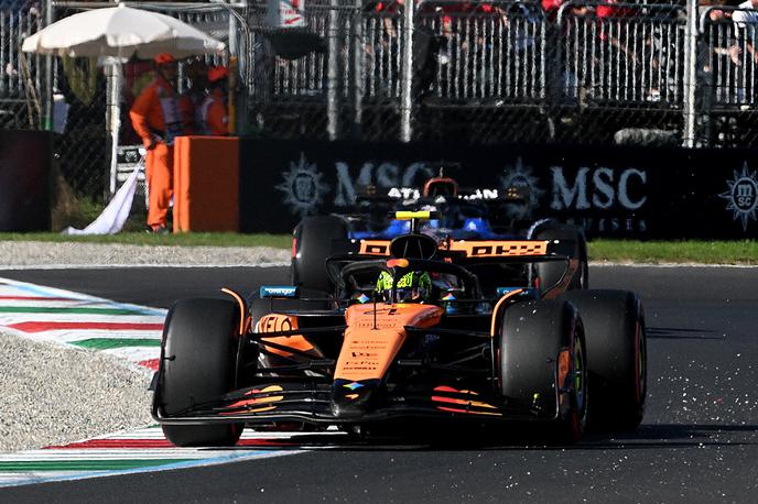 Monza Lando Norris McLaren | Lando Norris bo poskušal doseči svojo deseto zmago v formuli ena. | Foto Reuters
