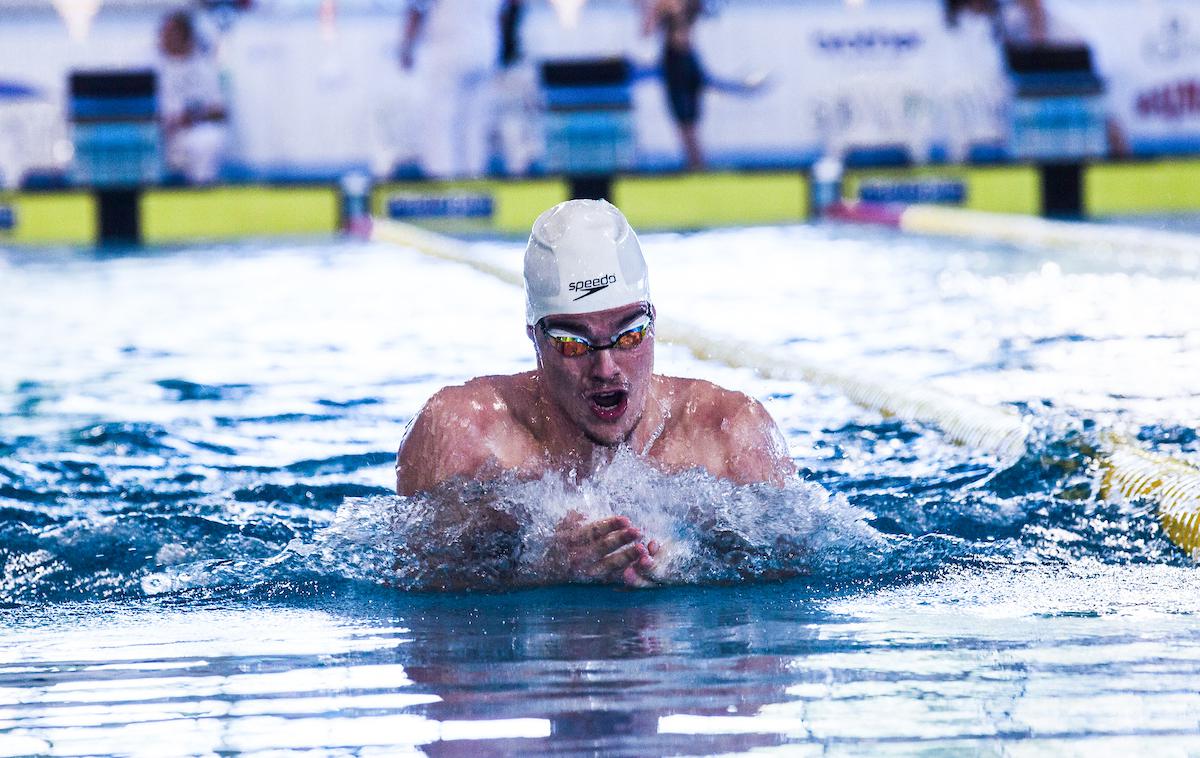 Peter John Stevens | Peter John Stevens je zmagal na 50 m prsno na plavalnem mitingu v Kranju. | Foto Peter Podobnik/Sportida