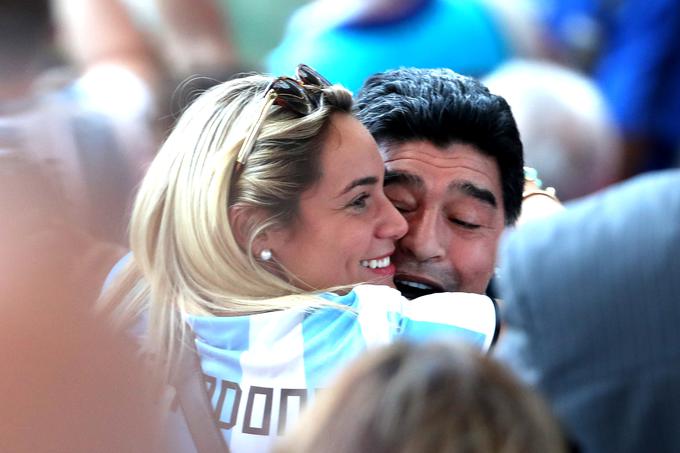 Diego Maradona in Rocia Oliva. | Foto: Getty Images