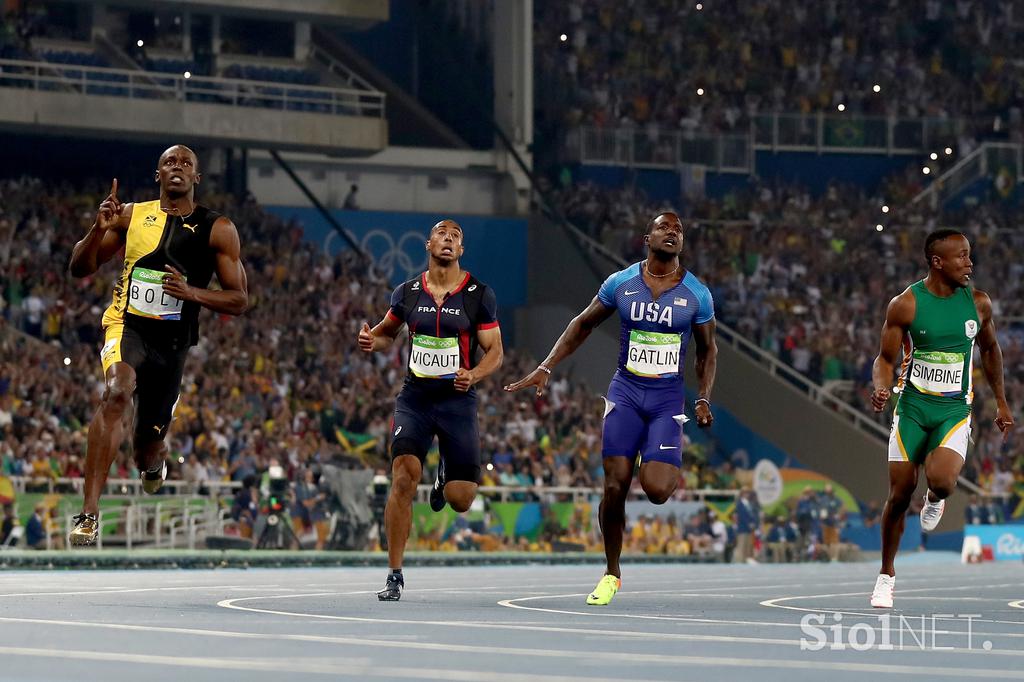 Finale 100 m Bolt Simbine Rio 2016