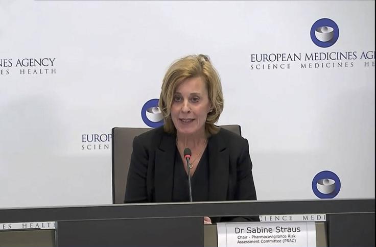 Sabine Straus je pojasnila, da je odbor temeljito pregledal 62 primerov tromboze možganskih ven in sinusov (CVST) in 24 primerov splahnične venske tromboze (SVT), med katerimi je bilo 18 smrtnih primerov. | Foto: Guliverimage/Vladimir Fedorenko