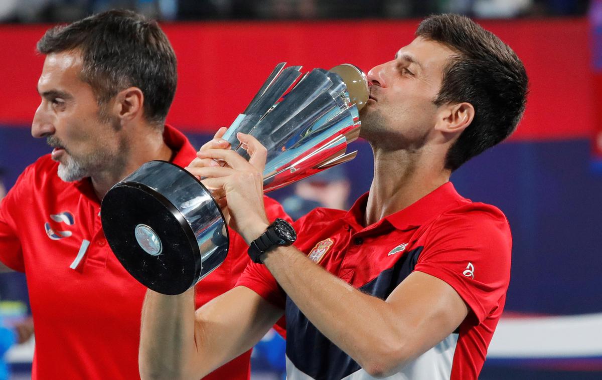 finale pokal ATP | Srbski teniški igralci se veselijo zmage na finalu pokala ATP. | Foto Reuters