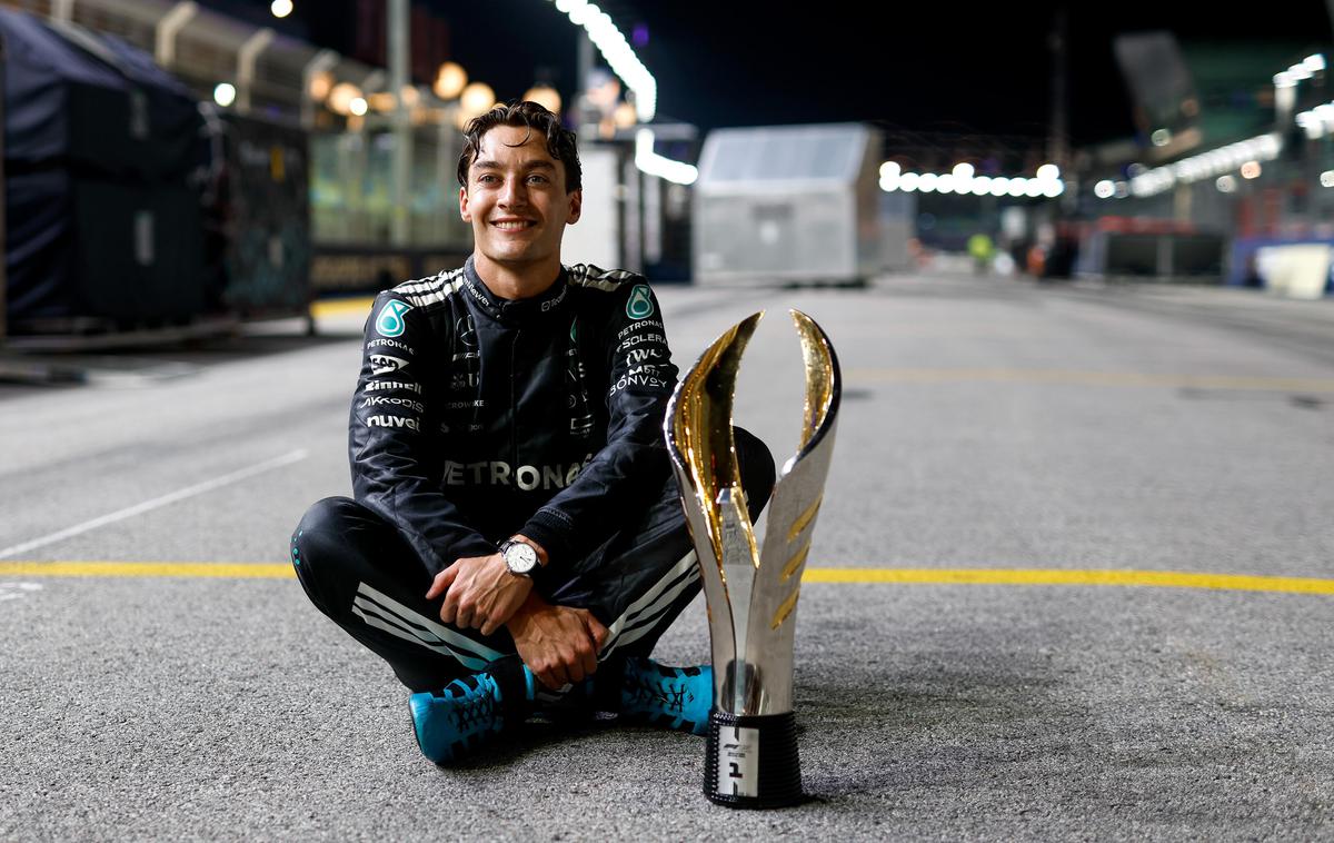 Singapur George Russell | George Russell je poustvaril fotografijo Lewisa Hamiltona iz sezone 2018. | Foto Guliverimage