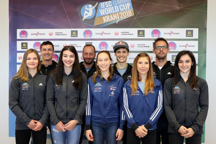 Slovenske barve bo v Kranju zastopalo 16 tekmovalcev, tudi Janja Garnbret in Domen Škofic. | Foto: Manca Čujež