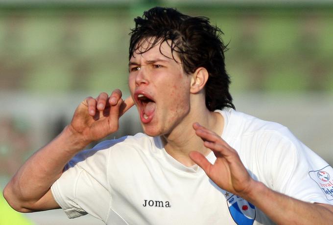 Primorski napadalec je v prvi slovenski ligi v dresu Gorice zablestel zelo mlad. | Foto: Vid Ponikvar