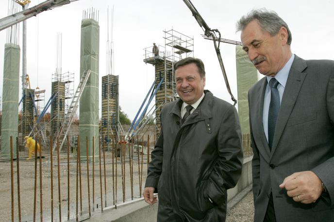 Zlatko Sraka | Energoplan pod vodstvom Zlatka Srake (desno) je bil eden od zasebnih partnerjev pri gradnji kompleksa Stožice. | Foto STA