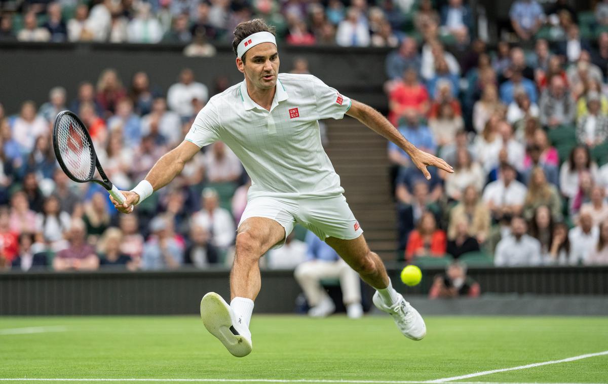 Roger Federer - wimbledon 2021 | Roger Federer je napredoval v drugi krog. | Foto Guliverimage