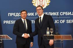 Pahor in Vučić potrdila prijateljske odnose med Slovenijo in Srbijo