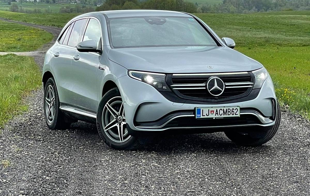 Mercedes EQC | Mercedes-Benz se bo dolgoročno usmeril v električna vozila, to je njihov model EQ C. | Foto Gregor Pavšič