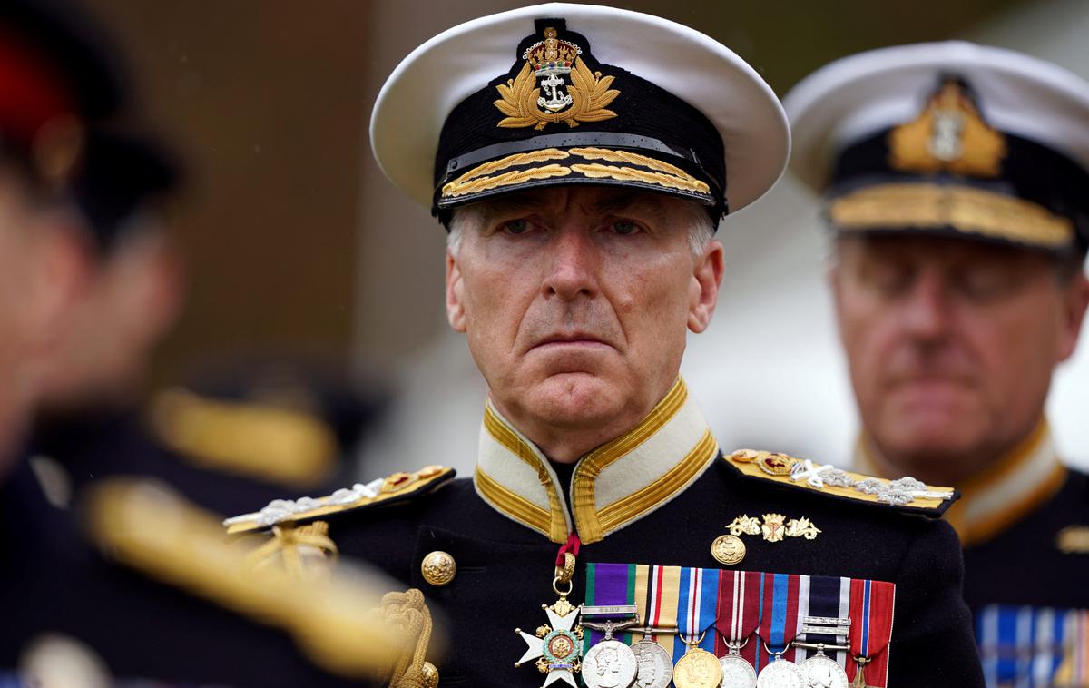 britanski admiral Tony Radakin | Britanski admiral Tony Radakin pravi, da razmere nikdar prej v njegovi karieri niso bile bolj negotove kot danes. | Foto Guliverimage