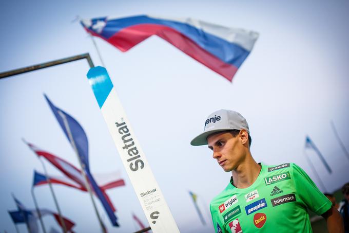 Najboljši predstavnik slovenske vrste na drugi tekmi je bil Rok Justin na drugem mestu, tretji je bil Američan Kevin Bickner. | Foto: Grega Valančič/Sportida