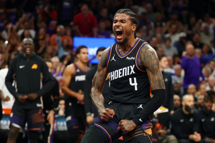 Jalen Green Phoenix Suns | Po zmagi nad Bojevniki, se je v končnico prebila tudi ekipa Phoenix Suns. Jalen Green je k zmagi prispeval 36 točk. | Foto Reuters