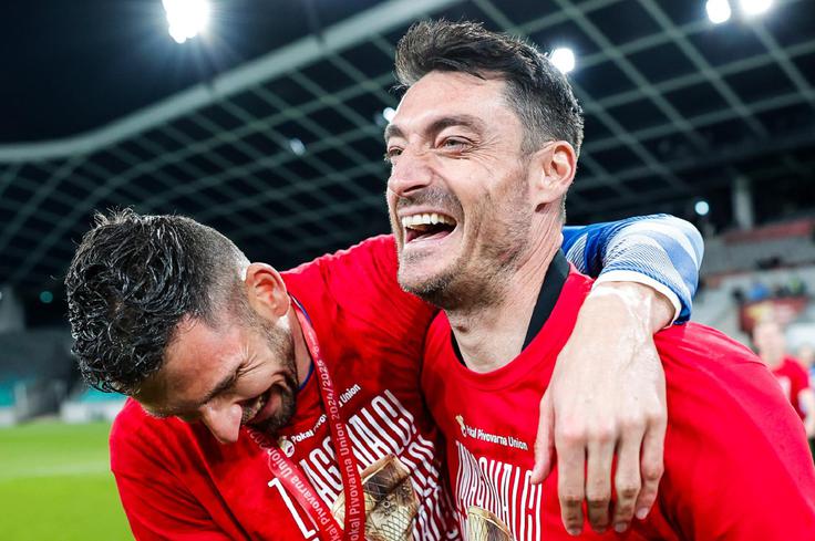 Albert Riera je edini strateg, ki je premagal Slavišo Stojanovića kot trenerja Kopra. V finalu pokalnega tekmovanja je v Stožicah nadigral Ljubljančana in popeljal Celje do visoke zmage s kar 4:0. Dvoboj je nato žal postregel s tretjim polčasom ... | Foto: Aleš Fevžer