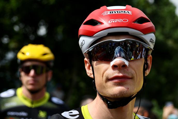 Jonas Vingegaard | Jonas Vingegaard: Ti policisti so zelo zelo agresivni, zato so me najprej skoraj zbili s kolesa. | Foto Reuters