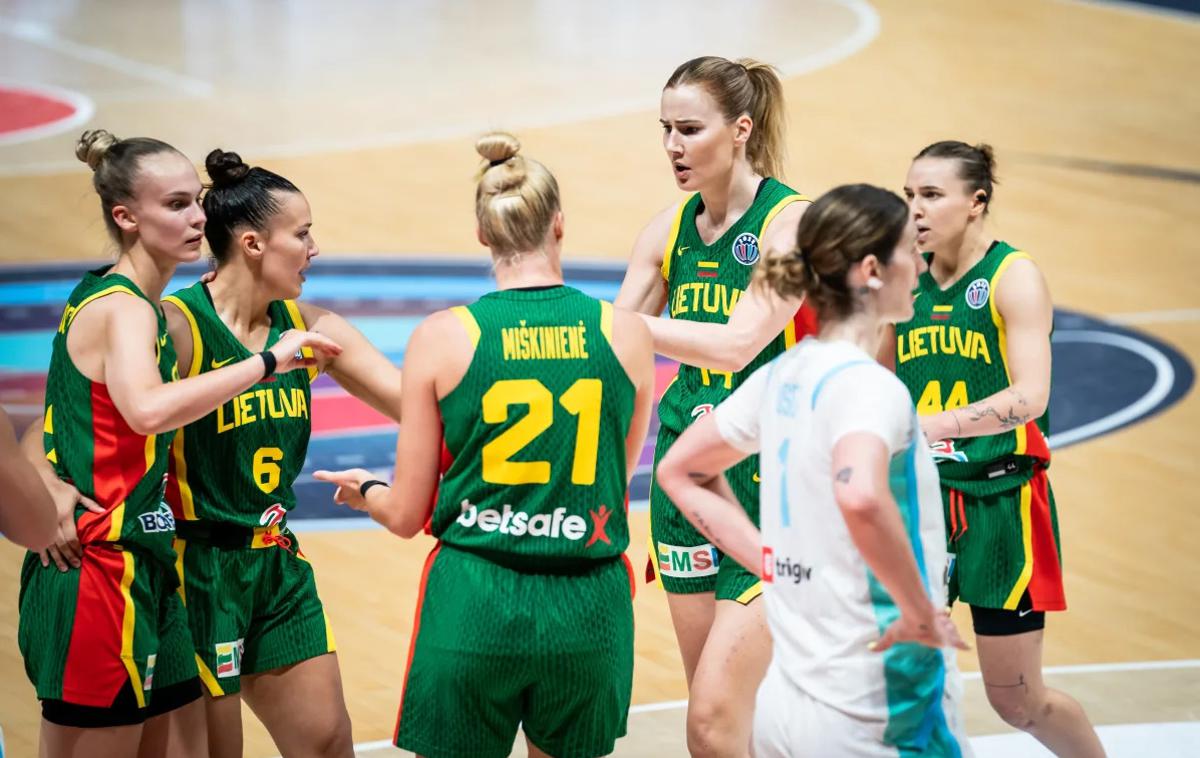 EuroBasket, Slovenija : Litva, slovenska ženska košarkarska reprezentanca | Slovenke so izgubile uvodno tekmo EuroBasketa z Litvo. | Foto Fiba Europe