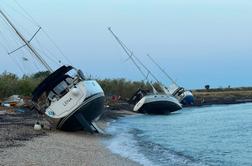 Hrvaški otok prizadelo hudo neurje: nasedlo sedem jadrnic, domačini pomagali članom posadke