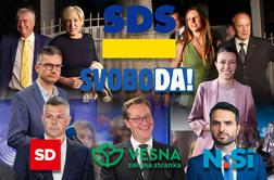 Na evropskih volitvah slavila SDS s štirimi mandati, Svoboda z dvema, Vesna, SD in NSi pa s po enim