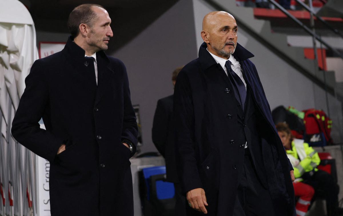 Giorgio Chiellini, Luciano Spalletti | Nekdanji italijanski selektor Luciano Spalletti (v družbi Giorgia Chiellinija) je na tekmi proti Cremoneseju dočakal debi na klopi Juventusa. | Foto Reuters