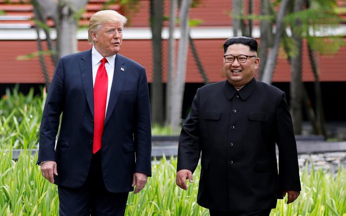 Srečanje Donalda Trumpa in Kim Jong-una v Singapurju | Foto: Reuters