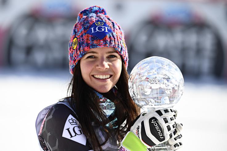 Tina Weirather: superveleslalomska kraljica sezone 2017/18. | Foto: Getty Images