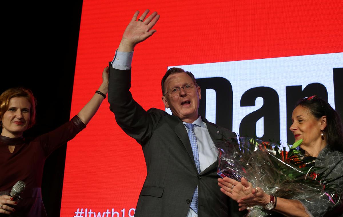 Deželne volitve v Turingiji | Na deželnih volitvah v nemški zvezni deželi Turingiji je v nedeljo prepričljivo slavila Levica. | Foto Reuters