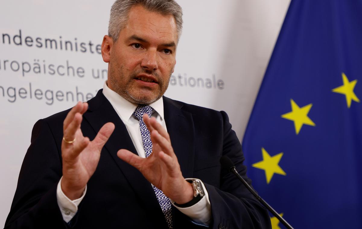 Karl Nehammer | Glasovanje o vstopu Bolgarije, Hrvaške in Romunije v schengensko območje bo predvidoma potekalo 8. decembra ob zasedanju notranjih ministrov EU.  | Foto Reuters
