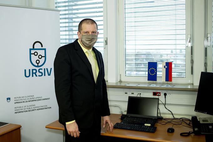 Direktor uprave Republike Slovenije za informacijsko varnost dr. Uroš Svete. | Foto: Ana Kovač