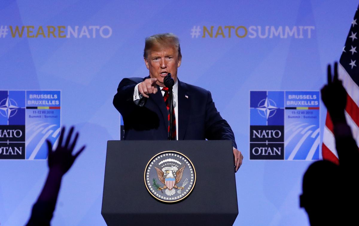 Donald Trump Nato | Ameriška administracija Joeja Bidna je zaskrbljena zaradi možnosti ponovnega prihoda Donalda Trumpa na oblast v ZDA. Podporo Ukrajini želi skupaj z večino kongresnikov zaščititi pred Trumpovim samovoljnim odstopom od nje. | Foto Reuters