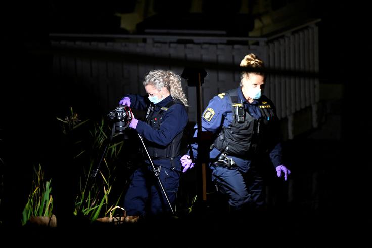 strelski incident pred izraelskim veleposlaništvom v Stockholmu, Švedska | Foto: Reuters