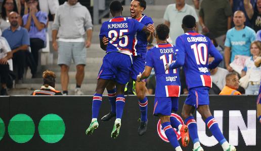 PSG strl Marseille za drugo zmago, Kuzmić obsedel ob porazu Lorienta