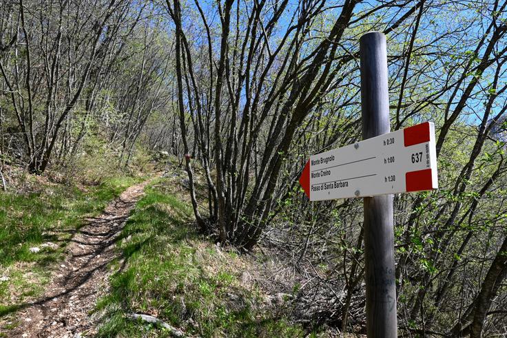 V primeru krožne ture pri tej tabli ob sestopu krenemo levo navzdol. | Foto: Matej Podgoršek