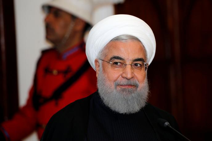 hassan rohani | Iranski predsednik Hasan Rohani je z namenom pomiritve napetosti pozval ZDA, naj se vrnejo k mednarodnemu jedrskemu sporazumu iz leta 2015. | Foto Reuters