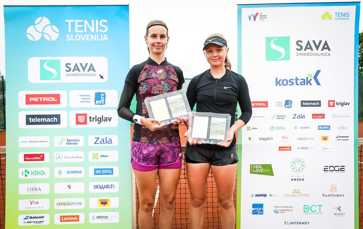 tenis Krško | Aneta Kucmova je v finalu s 7:5, 6:1 premagala Kristino Novak. | Foto Vid Ponikvar