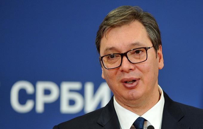 Srbski predsednik Aleksandar Vučić. | Foto: STA ,