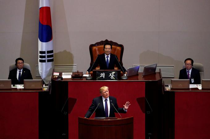 "Spor bi bil rešljiv, če bi ZDA umaknile svoje vojake s Korejskega polotoka." | Foto: Reuters