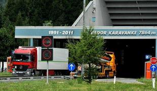 Nova podražitev: vožnja skozi predor Karavanke bo pol evra dražja