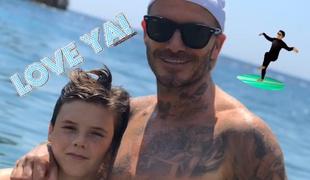 David Beckham z družino dopustuje na Jadranu #foto