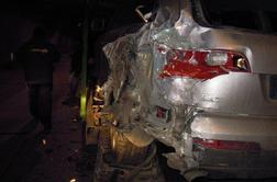 V prometni nesreči na štajerki ukleščena ena oseba