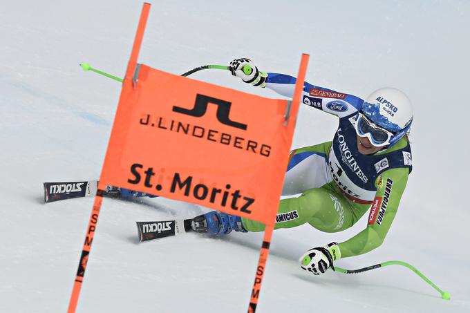 Ilka Štuhec je odprla današnjo preizkušnjo in postavila drugi čas smuka. V slalomskem delu kombinacije je naredila usodno napako v zgornjem delu proge in odstopila. | Foto: Getty Images