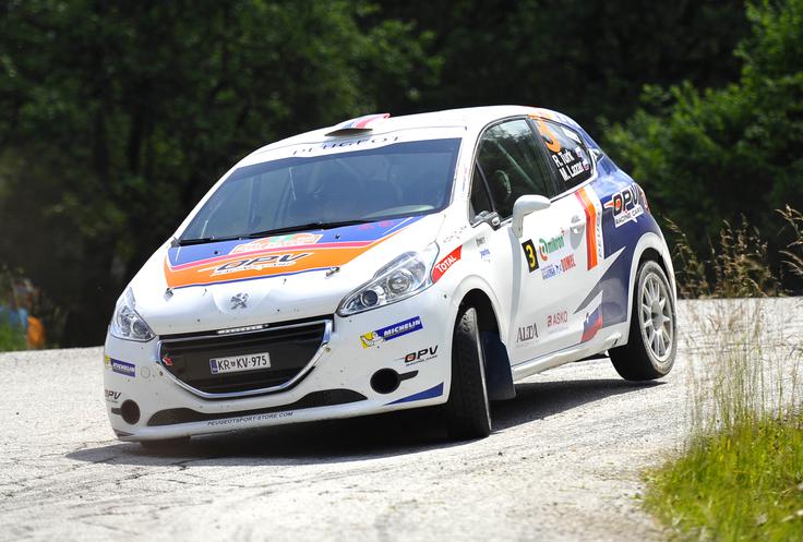 Rok Turk in sovoznica Martina Lazar (peugeot 208 R2) sta končala na skupno tretjem mestu. | Foto: 