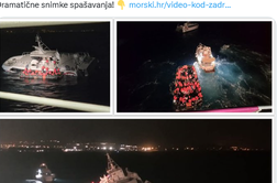 Drama pri Zadru: v katamaran Melita je v neurju začelo vdirati morje