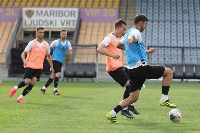Kontaktni trening prvič po 66 dneh. V prihodnjih dneh bodo Mariborčani stopnjevali intenzivnost treningov.  | Foto: NK Maribor