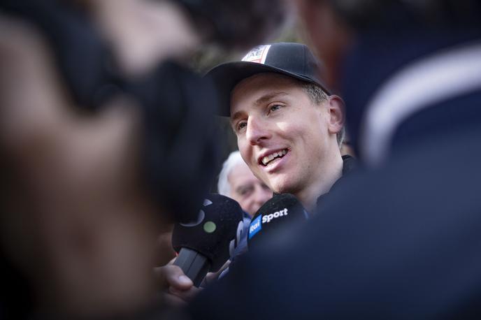 Tadej Pogačar | Tadej Pogačar je na trasi dirke Strade Bianche, kjer bo v soboto, 7. marca, začel sezono 2026, dobil svoj makadamski sektor.   | Foto Ana Kovač