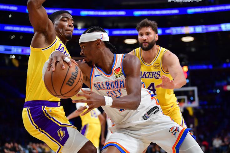 Zdesetkani Lakersi so proti prvakom lige NBA dosegli le 87 točk. | Foto: Reuters
