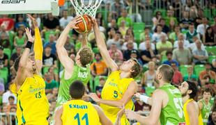 Prvi pripravljalni poraz za slovenske košarkarje