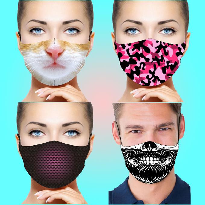 Atraktivne zaščitne maske, ki polepšajo dan vam in preostalim, so lahko tudi modni dodatek. | Foto: 