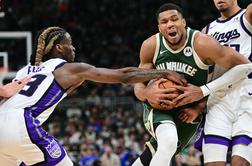 Bucks brez Giannisa, ki izpušča All Star, dali 135 točk